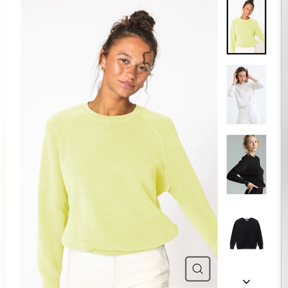 NWT Perfectwhitetee Women’s Lennon Shrunken Sweatshirt Sz XS